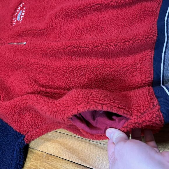 Vintage Disney World Sports Mens 2XL Fleece 1/4 Zip Mickey Mouse Fleece USA Made - Picture 11 of 14